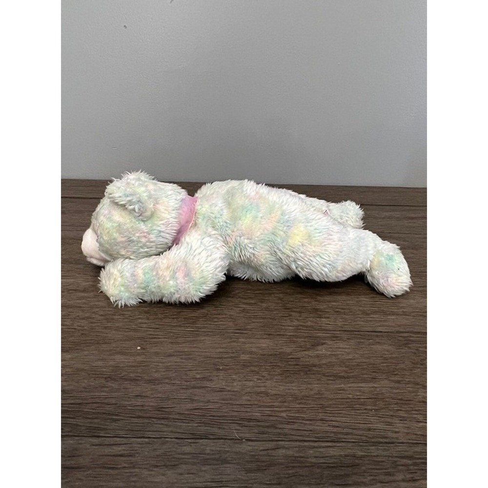 Vintage 2001 Ty Beanie Buddy TyLux Gumdrop the Multicolor Bear Pastel Plush Toy - Picture 4 of 8